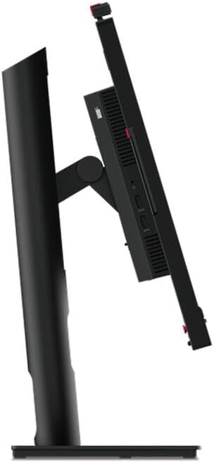 Open Box - Lenovo ThinkVision T24mv-30 24 Class Webcam Full HD LCD Monitor - 16:9 - Raven Black