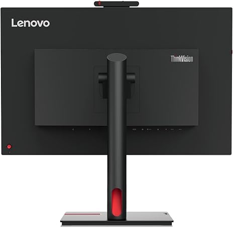 Écran LED WQHD Lenovo ThinkVision T27hv-30 27 pouces avec webcam, boîte ouverte, 16:9, noir corbeau