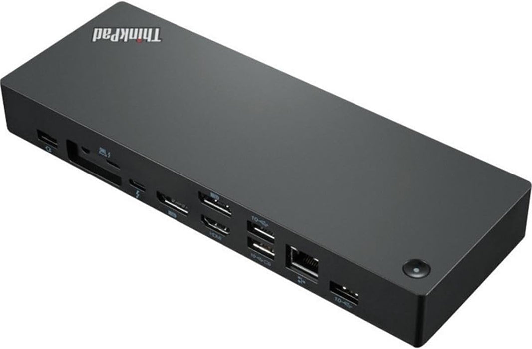 Open Box - Lenovo ThinkPad Thunderbolt 4 Workstation Dock - DisplayPort, USB Type C, Ethernet, HDMI, Thunderbolt - 40B00300US