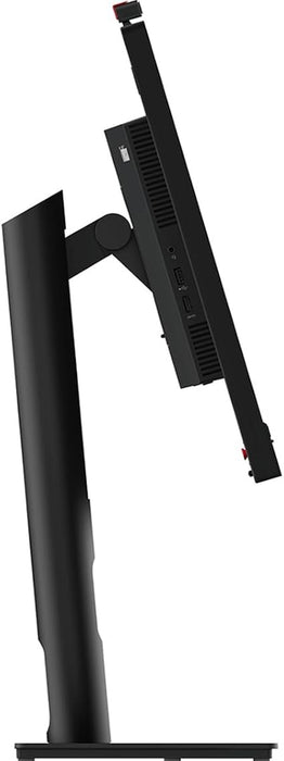 Open Box - Lenovo ThinkVision T24v-30 24" Class Webcam Full HD LCD Monitor - 16:9 - Raven Black