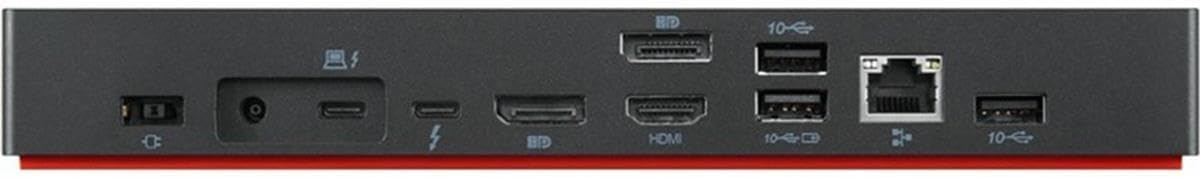 Open Box - Lenovo ThinkPad Thunderbolt 4 Workstation Dock - DisplayPort, USB Type C, Ethernet, HDMI, Thunderbolt - 40B00300US
