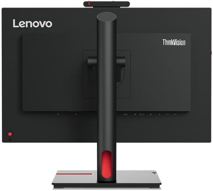 Refurbished (Excellent) - Lenovo ThinkVision T24mv-30 24 Class Webcam Full HD LCD Monitor - 16:9 - Raven Black