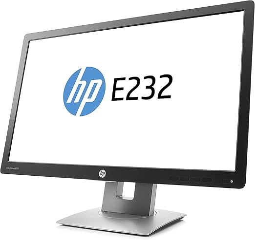 Écran HP EliteDisplay E232 23 pouces IPS avec rétroéclairage LED, 1920 x 1080 à 60 Hz, 96 ppp, remis à neuf (bon état)