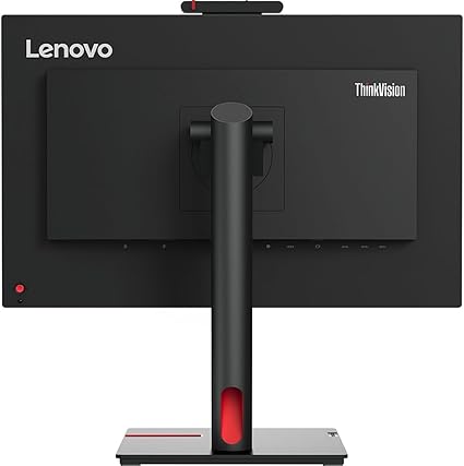 Open Box - Lenovo ThinkVision T24v-30 24" Class Webcam Full HD LCD Monitor - 16:9 - Raven Black