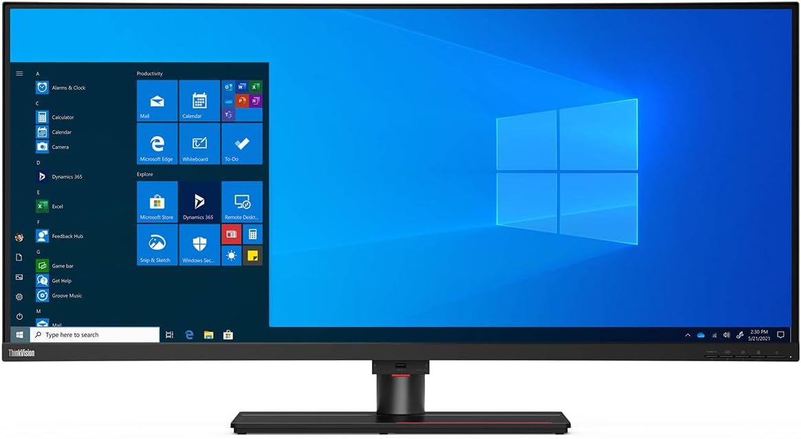 Remis à neuf (Excellent état) - Moniteur Lenovo ThinkVision P40w-20 39,7" (101,8 cm) incurvé 5K WUHD LCD WLED - Format 21:9 - Classe 40" (101,6 cm) - IPS - 5120 x 2160 - 1,07