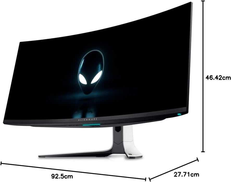 Refurbished (Excellent) - Dell AW3423DWF (Gaming) Curved Monitor 34" QD-OLED 3440x1440 165Hz, AMD Free Sync, DP, 2xHDMI