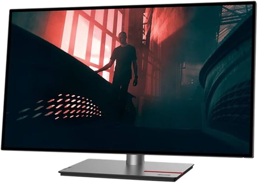 Open Box - Lenovo ThinkVision P27h-30 27 WQHD WLED LCD Monitor - 16:9 - Raven Black