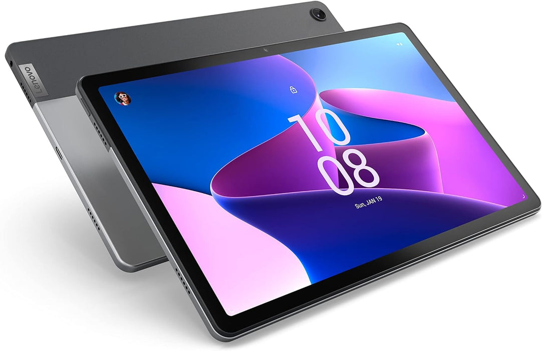 Brand New - Lenovo Tab M10 Plus 3rd Gen - 11" Screen - MediaTek Helio G80 Processor - 4GB RAM - 128GB Storage - Grey - Unlocked - ZAAJ-0001US