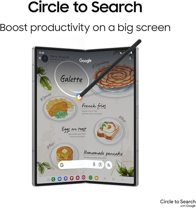 Reconditionné (Excellent état) - Samsung Galaxy Z Fold6 5G 256 Go - Argent Ombre - Débloqué