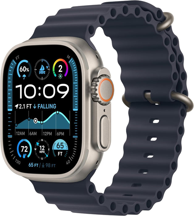 Refurbished (Excellent) - Apple Watch Ultra 2 [GLOBAL, 49 MM] - Titanium Case with Blue Ocean Band