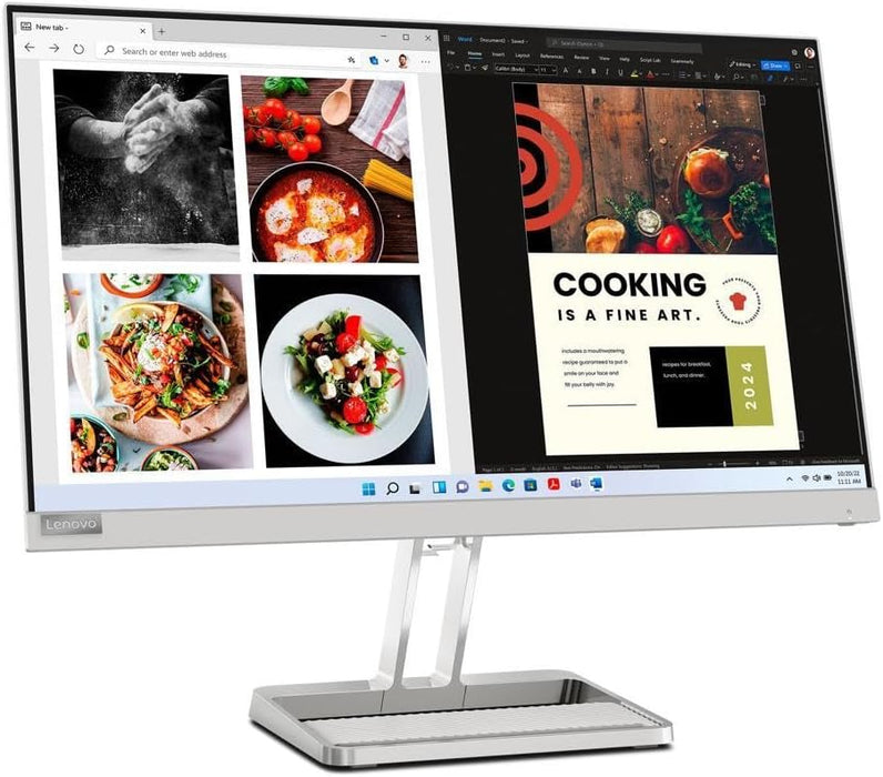 Nouveau - Écran Lenovo L24i-40 23,8 pouces - Taux de rafraîchissement 100 Hz - 4/6/14 ms - 1920 x 1080 - 67A8KCC3US - 67A8KCC3US