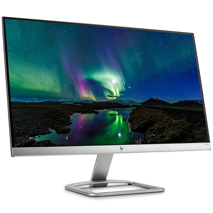 Open Box - HP 24er 23.8" Full HD IPS Desktop PC Monitor, LED Backlight, 1920x1080 Resolution, Silver