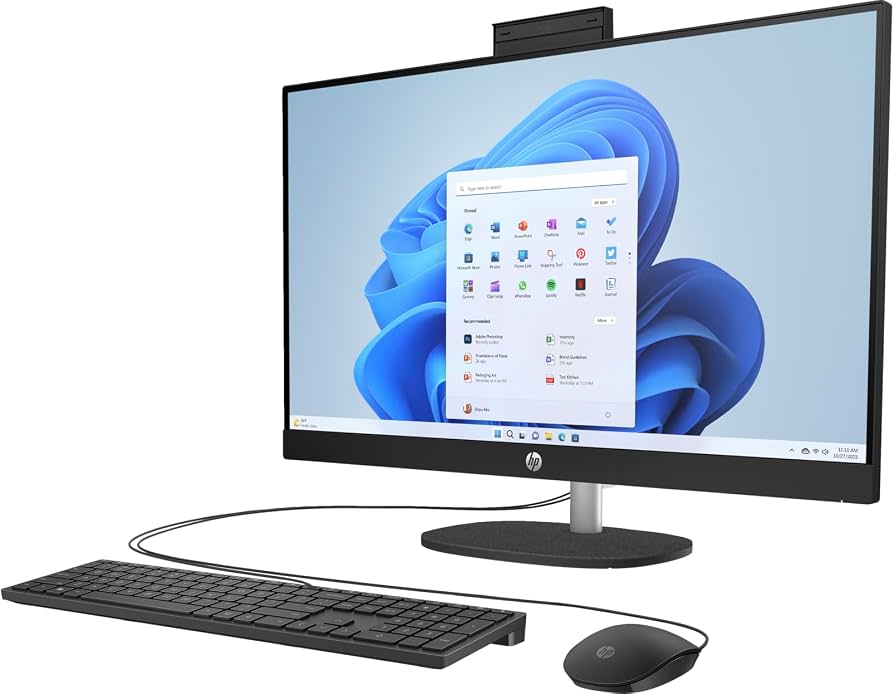 Brand New - HP All-in-One - 27" FHD Display - AMD Ryzen™ AI 7 350 - 16GB RAM - 2TB NVMe SSD - Windows 11 - C40V4AA