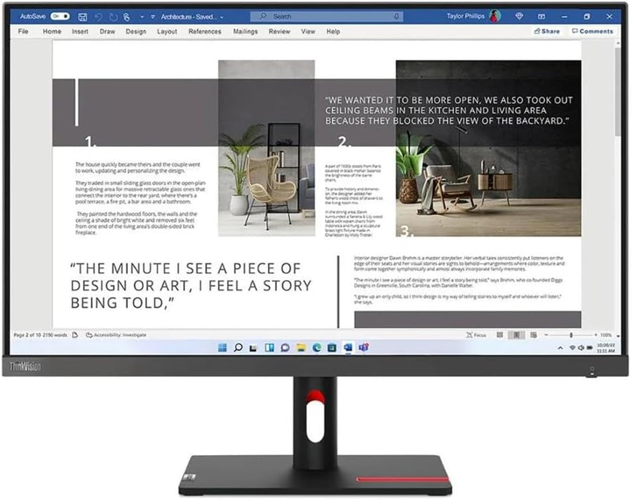 Brand New - Lenovo ThinkVision S27i-30 27 Full HD LED Monitor - 16:9 - Storm Gray