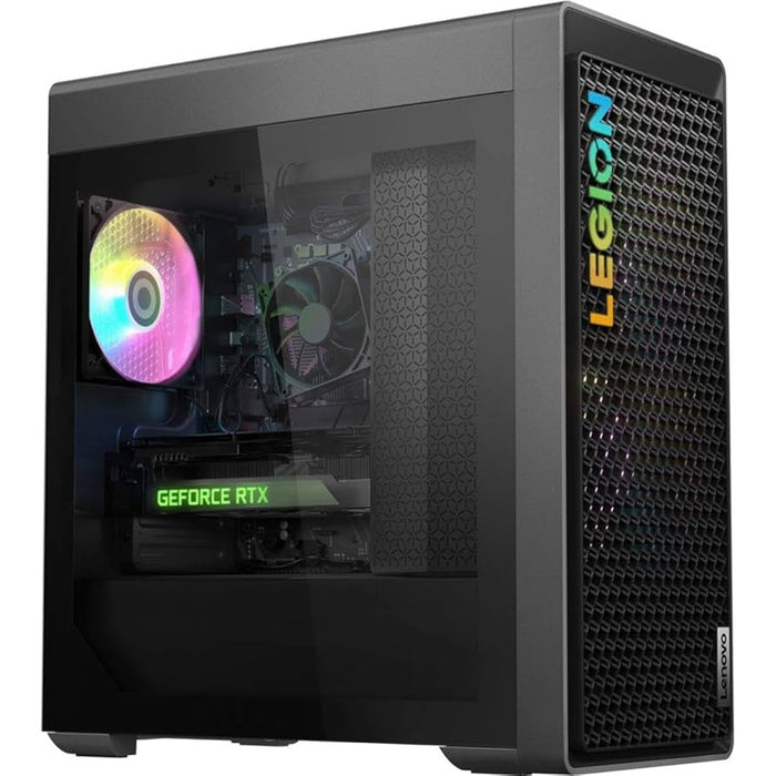Remis à neuf (excellent) - PC de jeu Lenovo Legion T5 26ARA8, AMD Ryzen 5 7600 3,8 GHz, 32 Go de RAM, 512 Go de SSD, RTX 3060 (8 Go), Windows 11