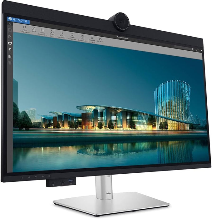 Refurbished (Excellent) - Dell UltraSharp 32" 6K HDR Video Conferencing Monitor - Silver