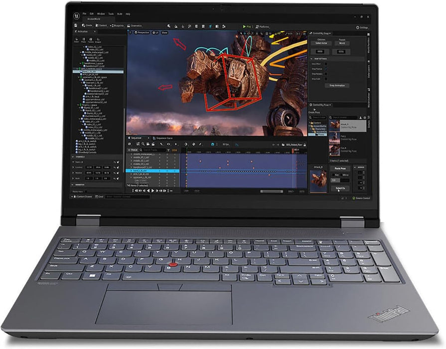Remis à neuf (bon état) - Lenovo ThinkPad P16 Gen 2 - Ordinateur portable 16" - Intel Core i7-13700HX - NVIDIA RTX 2000 ADA (8 Go) - 32 Go RAM - SSD 1 To - Windows 11 Pro