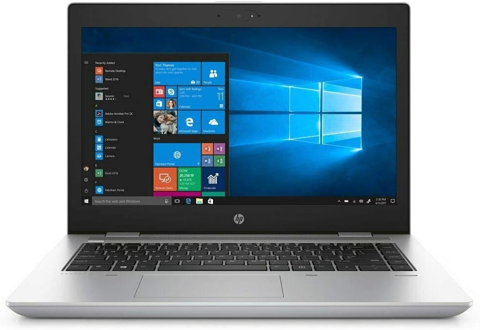 HP ProBook 640 G5 Laptop, 14.0" FHD (1920 x 1080), 8th Gen Intel Core i5-8365U, 16GB RAM, 256GB SSD, Windows 10 Pro (Renewed)
