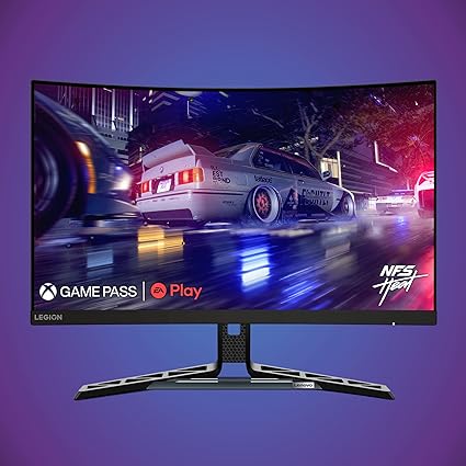 Refurbished (Excellent) - Lenovo Legion R27fc-30 Gaming Monitor - 27" 1920 x 1080 Curved Display - 240 Hz - AMD Free Sync - Low Blue Light Certified - HDMI - VGA