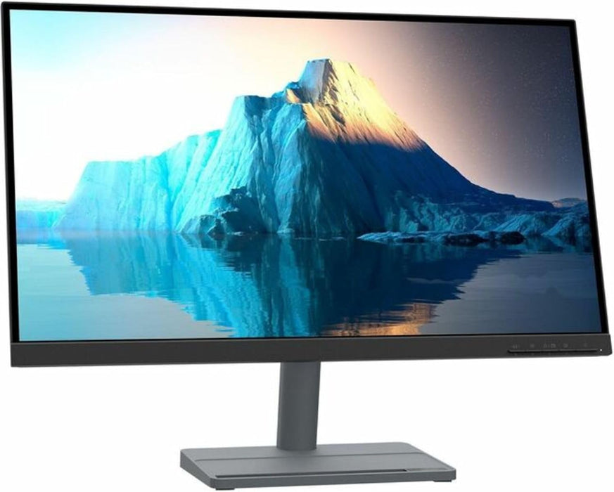 Lenovo L27q-35-2022 - Écran 27 pouces QHD - 75 Hz - AMD FreeSync - Certifié Low Blue Light - Pied inclinable - Haut-parleurs intégrés - HDMI et DP, Gris