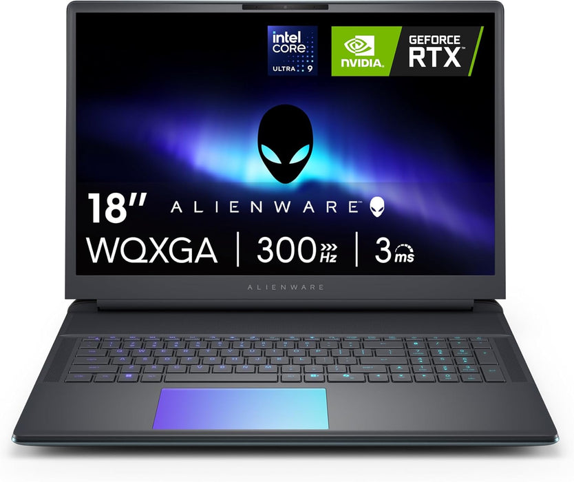 Refurbished (Excellent) - Alienware 18 Area-51 Gaming Laptop AA18250-18.0" WQXGA 300Hz 3ms Display, Intel Core Ultra 9 275HX, NVIDIA GeForce RTX 5080 Graphics, 32GB DDR5 RAM, 1TB NVMe - Windows 11