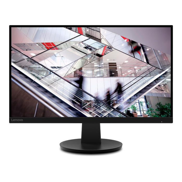 Refurbished (Good) - Lenovo N27q 27" Monitor - QHD Display (IPS, 100Hz, 4ms, DP Cable, HDMI, AMD FreeSync) Swivel Setting - Black
