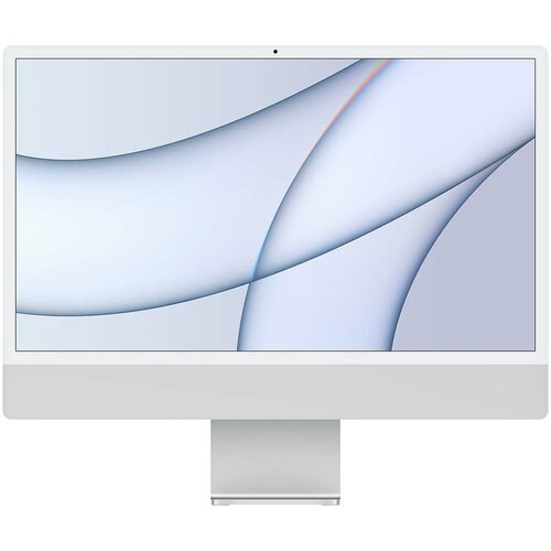 Apple iMac 24" (printemps 2021) - Argent - (Puce Apple M1 / ​​GPU 8 cœurs / SSD 256 Go / RAM 16 Go) - Anglais - NEUF DANS LA BOÎTE