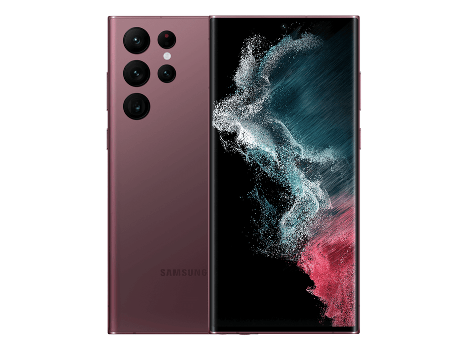 Reconditionné (état correct) - Samsung Galaxy S22 Ultra 5G 128 Go - Rouge - Débloqué