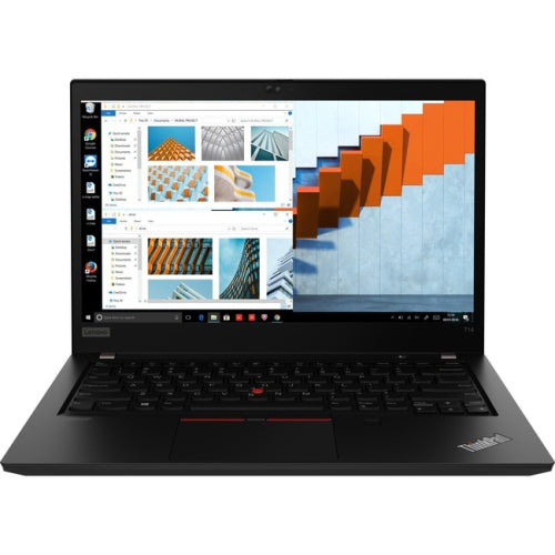 Refurbished (Good) - Lenovo ThinkPad T14 Gen 1 20S00039US 14" Laptop, Intel Core i5-10210U, 16 GB RAM, 512GB SSD, Windows 11 Pro, Black