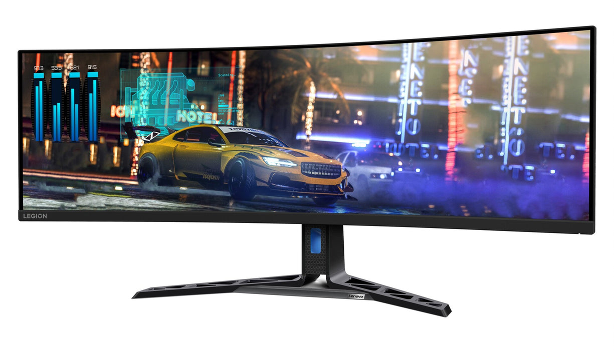 Remis à neuf (excellent) - Lenovo Legion R45w-30 Écran de jeu incurvé VA 44,5 pouces DualQHD 170 Hz USB-C avec station d'accueil, pour les jeux