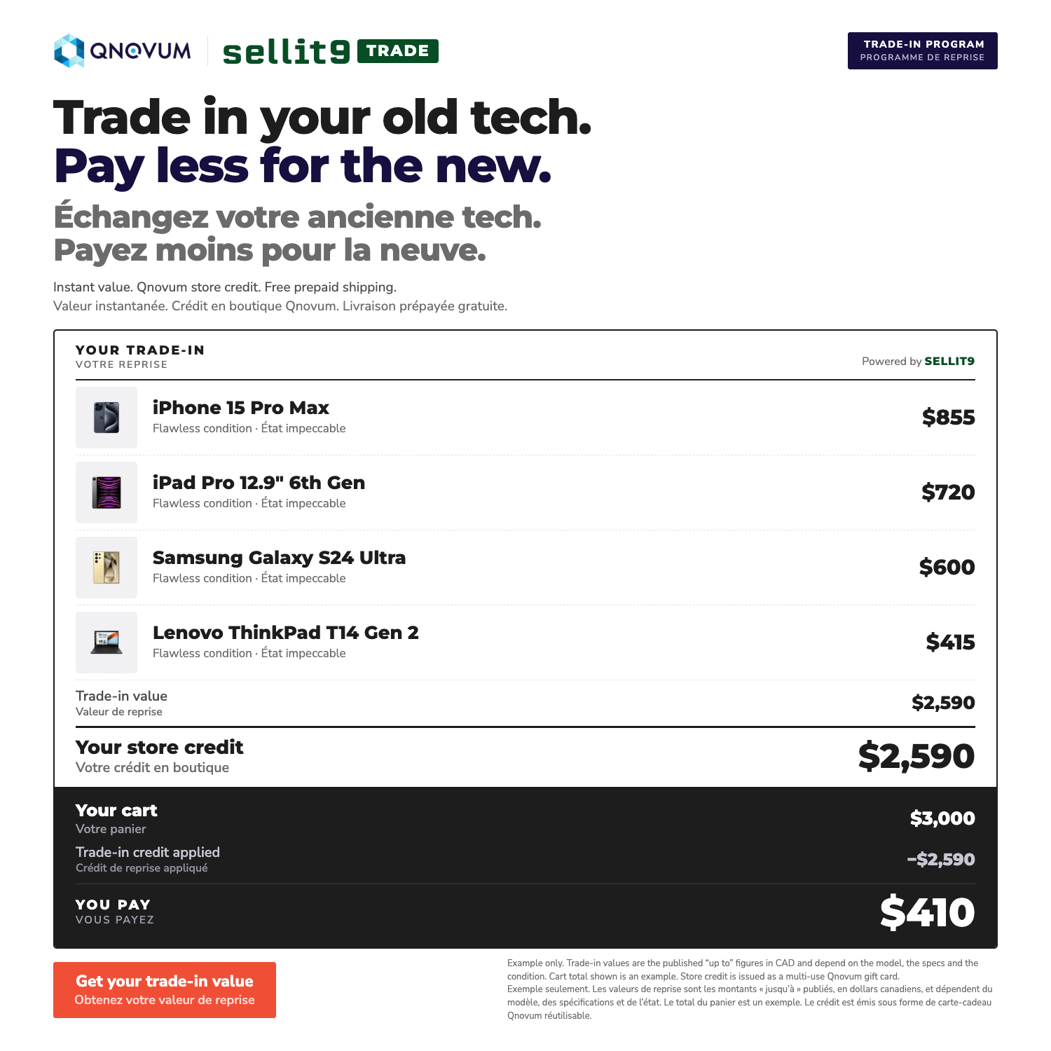 TRADE IN AND SAVE $100s!