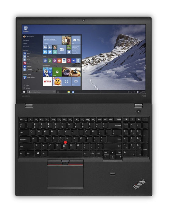 Refurbished (Good) - Lenovo Thinkpad T560 15.6" Laptop, i7 6600U 2.6Ghz, 16 GB RAM, 512 GB SSD, FHD, HDMI, Webcam, Windows 10 Pro