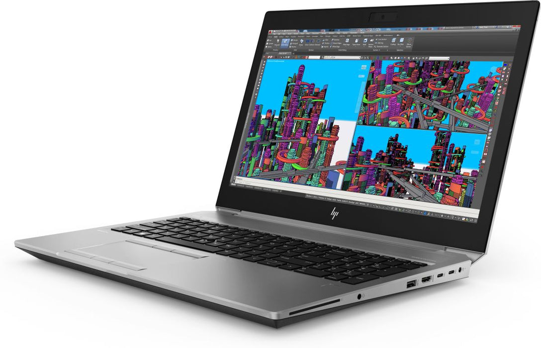 Remis à neuf (bon) - Station de travail HP ZBook Studio G5 - Intel Core i7-8850H, 2,6 GHz, 32 Go, SSD NVME 512 Go, carte vidéo NVIDIA Quadro P2000, 15,6", Windows 10 PRO